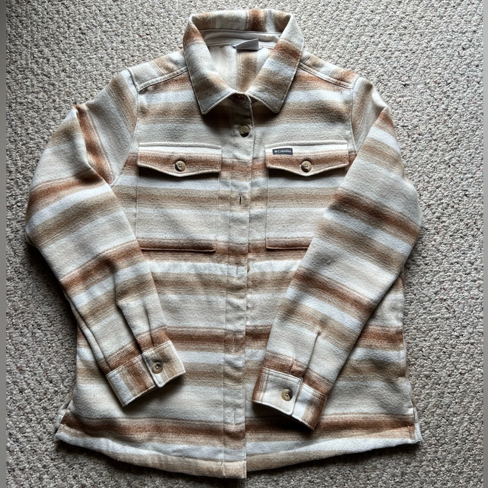 Women’s Striped Columbia Jacket